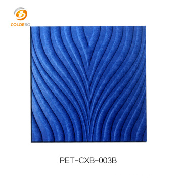 Polyester Fiber Sound Barrier Embossed Acoustic Panel